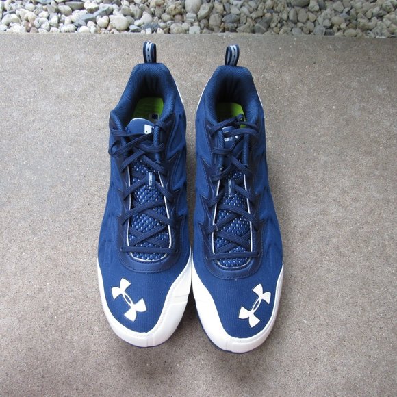 dark blue under armour shoes